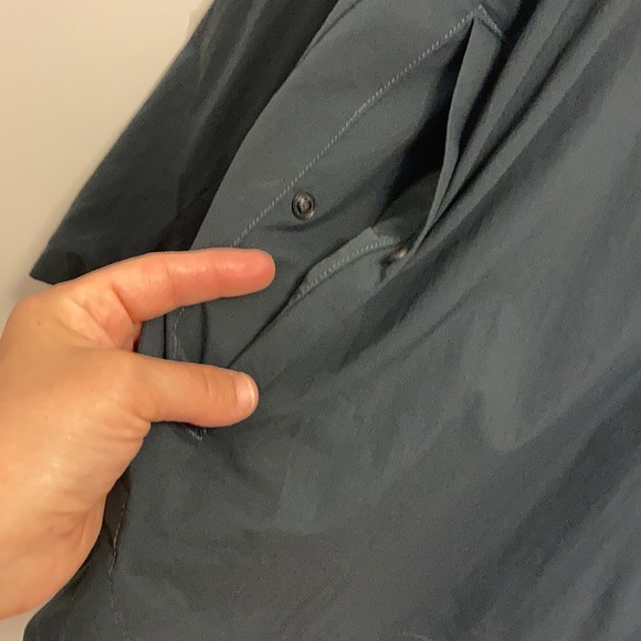 Lululemon Dark Gray Water Repellent Hooded Softshell Half Zip Jacket Size XL - Picture 8 of 12